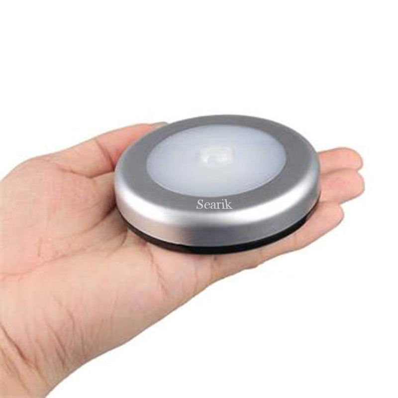 Searik Motion Sensor Night Light Indoor, Wireless Battery Operated LED Night Light Safety Lamp Step Lights Under Cabinet Lights for Stair, Bathroom, Closet, Hallway, Path - Image 5